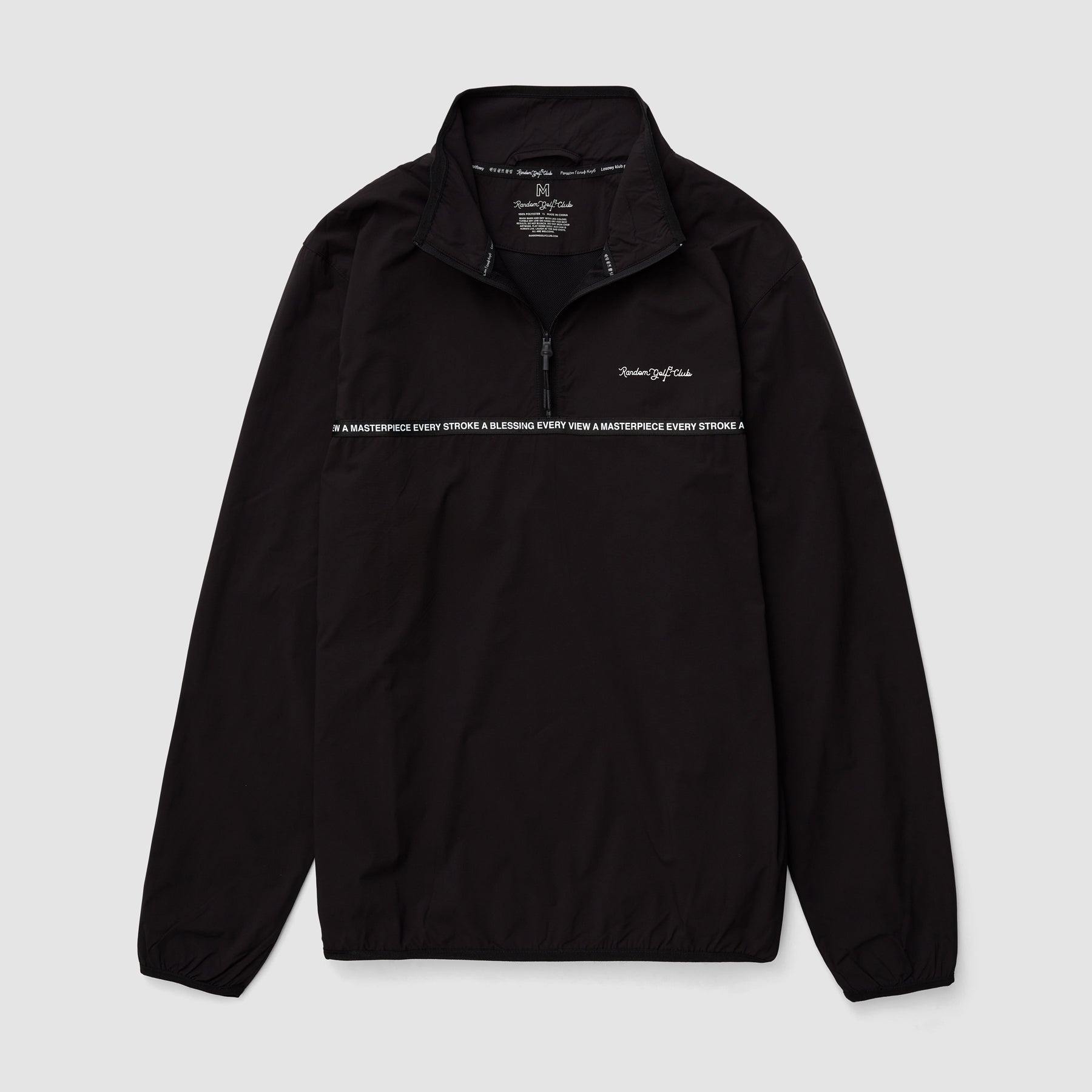 Blessings LS Wind Shirt (Black) | Random Golf Club