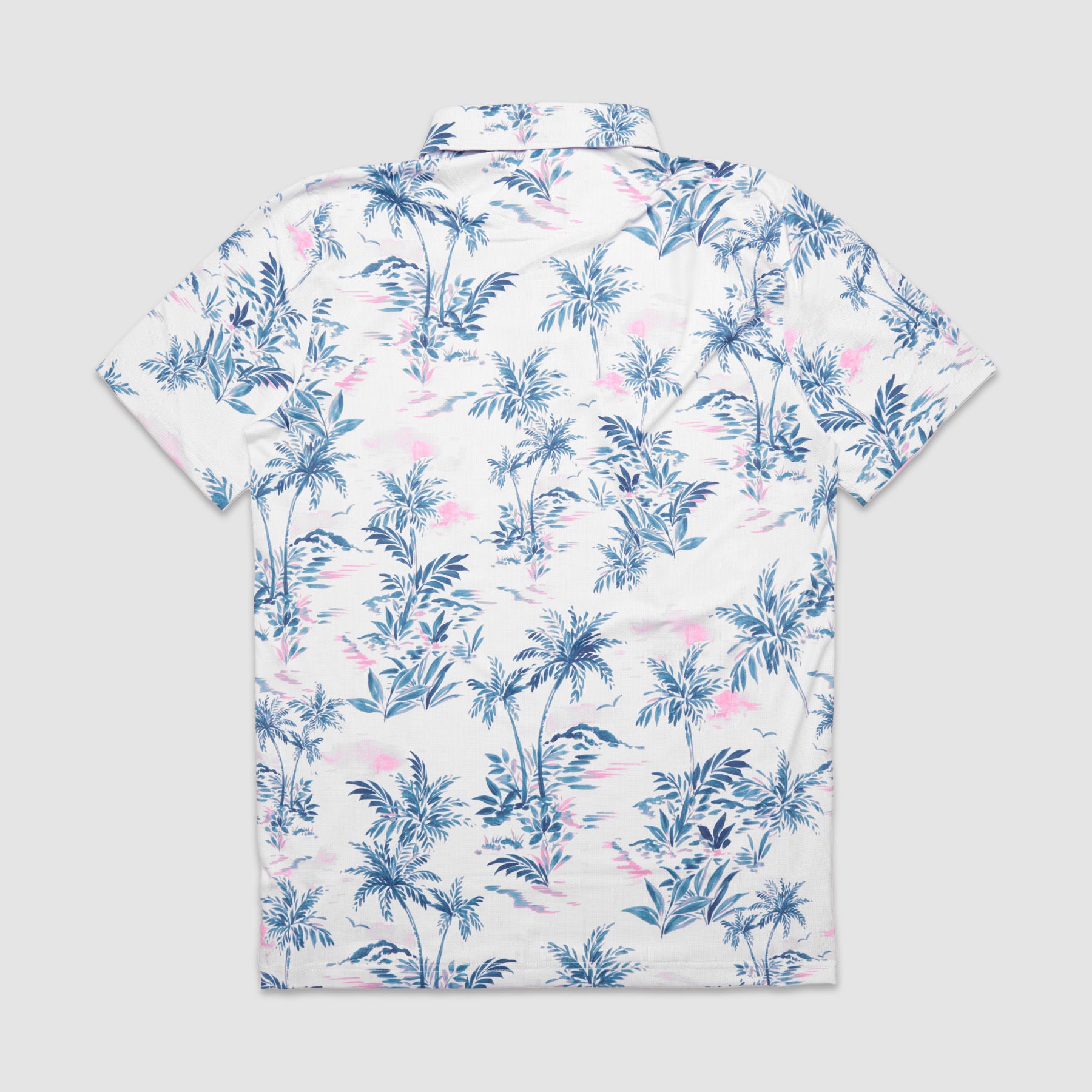 Palms Tech Polo (Whisper White Floral)