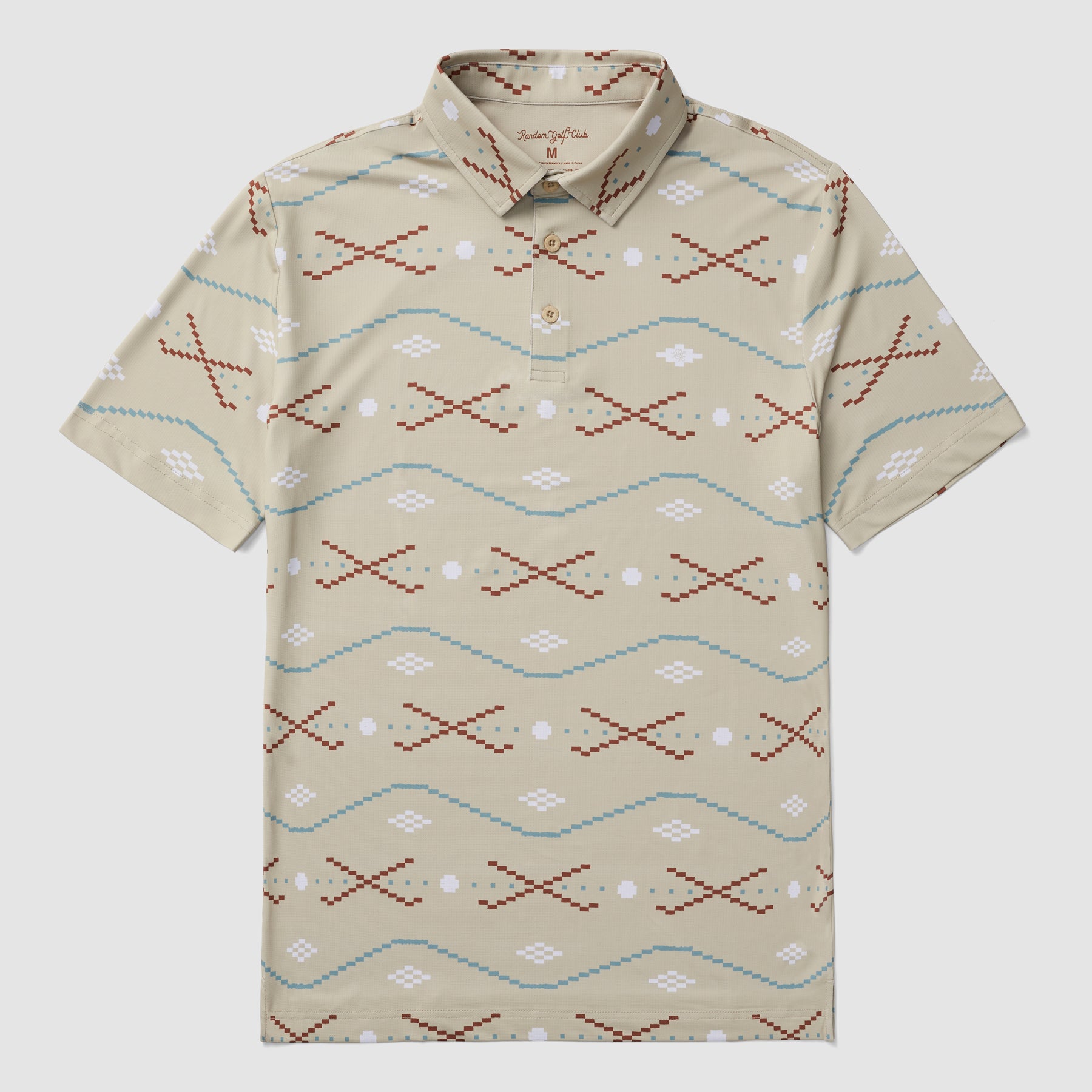 Printed Tech Polo (Pixel)