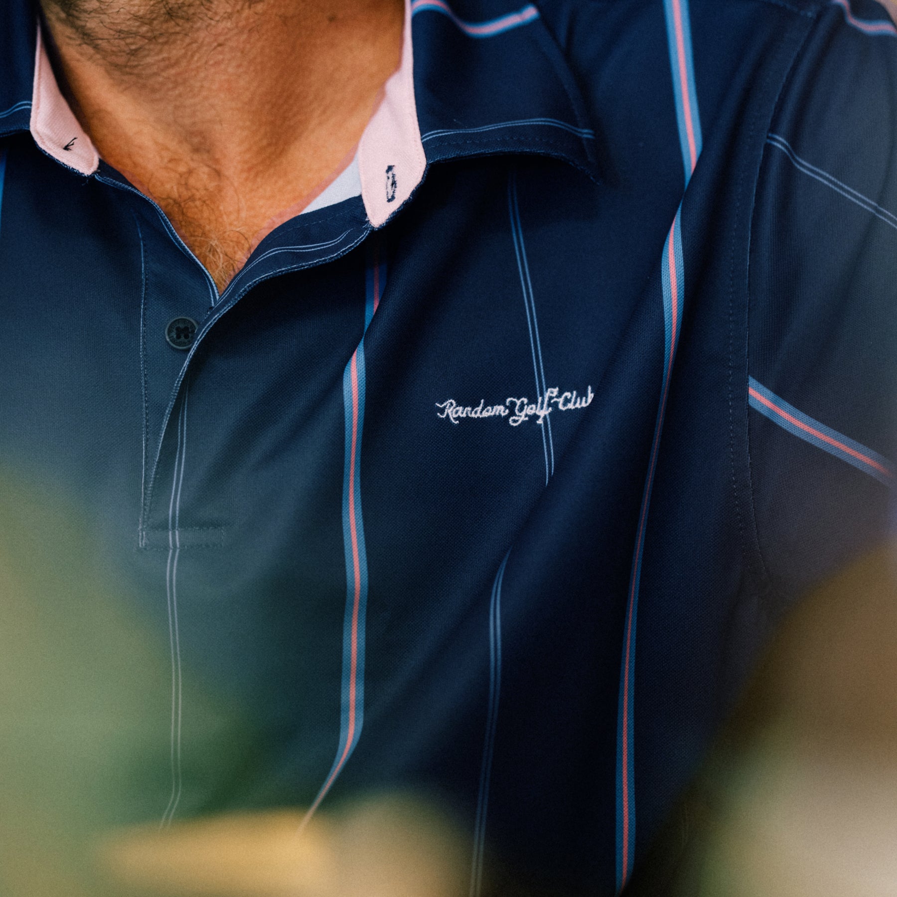 Riviera-Streifen-Polo (Indigo)