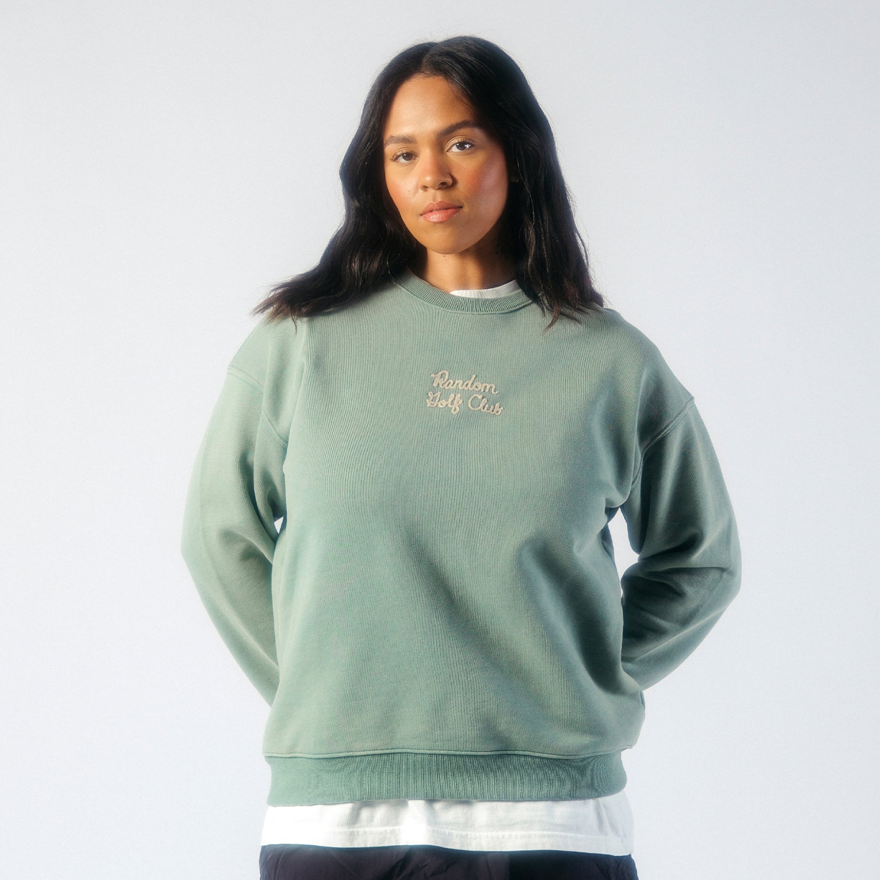 Chainstitch Crewneck Sweatshirt (Deep Sage)