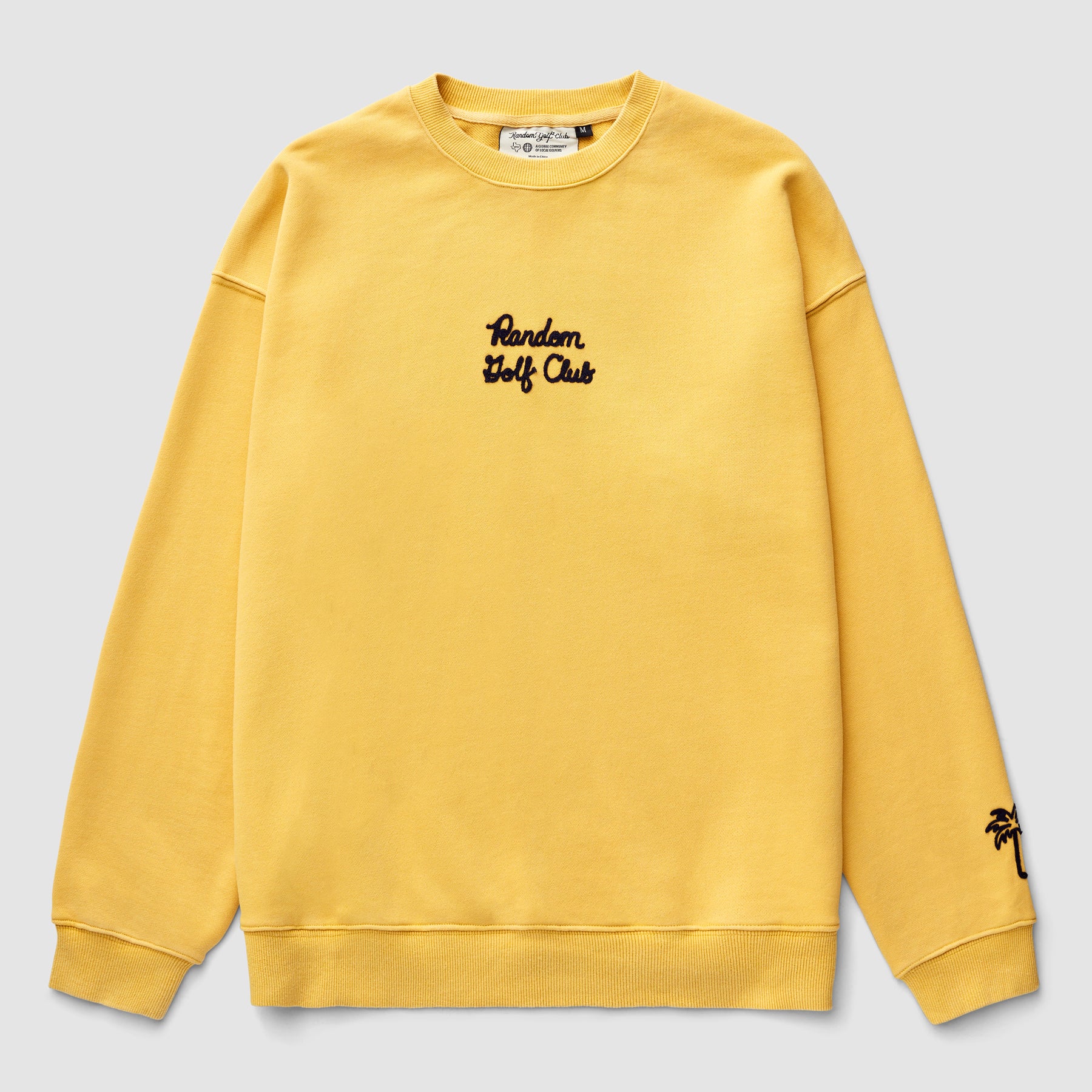 Chainstitch Crewneck Sweatshirt (Mustard) | Random Golf Club