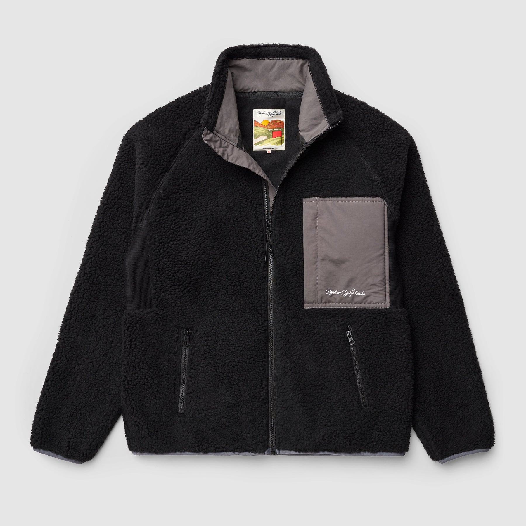 Swing Free Sherpa Jacket (Black) | Random Golf Club