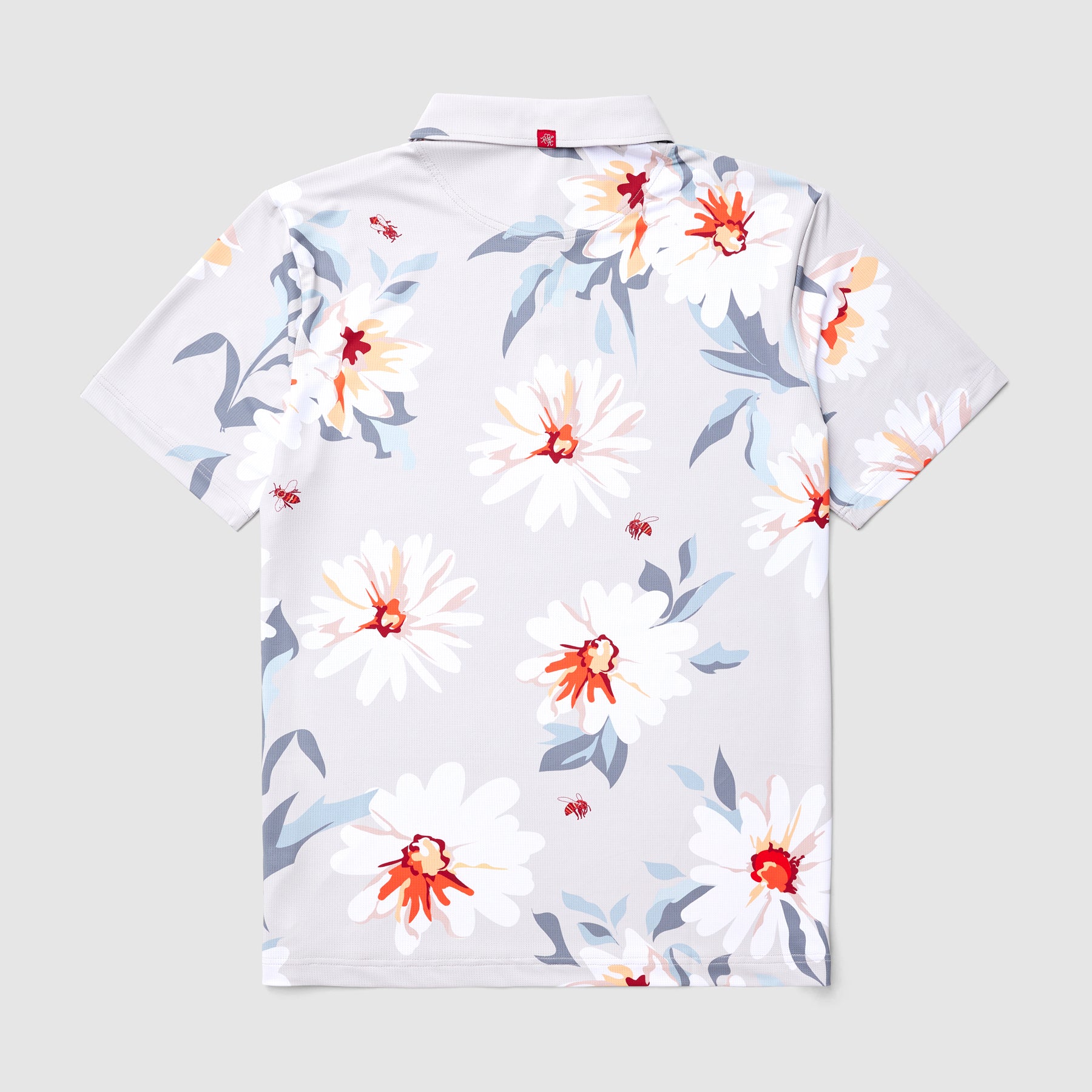 Printed Tech Polo (Natural Floral)